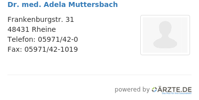 Dr med adela muttersbach