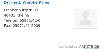 Dr med wiebke prins