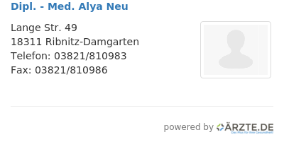 Dipl med alya neu