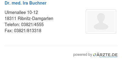 Dr med ira buchner