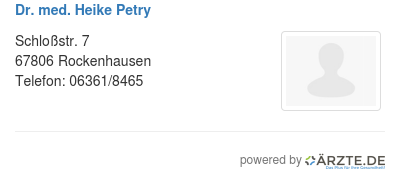 Dr med heike petry