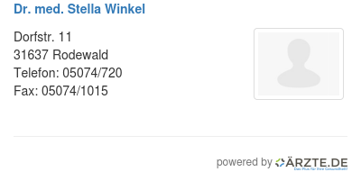 Dr med stella winkel