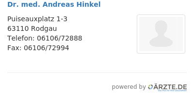 Dr med andreas hinkel