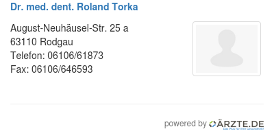 Dr med dent roland torka