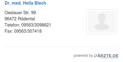 Dr med hella blech