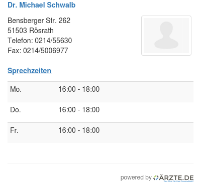 Dr michael schwalb 251545