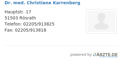 Dr med christiane karrenberg
