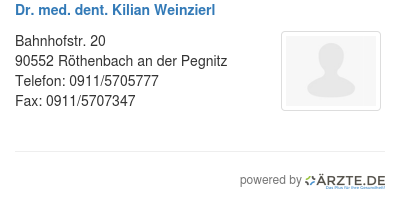 Dr med dent kilian weinzierl 518110