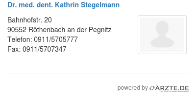 Dr med dent kathrin stegelmann 518122
