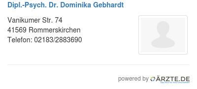 Dipl psych dr dominika gebhardt