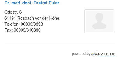 Dr med dent fastrat euler