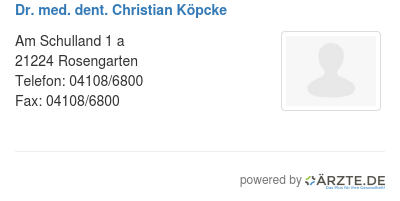 Dr med dent christian koepcke