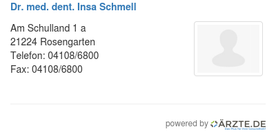 Dr med dent insa schmell