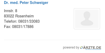 Dr med peter schweiger
