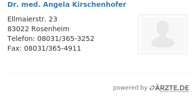 Dr med angela kirschenhofer