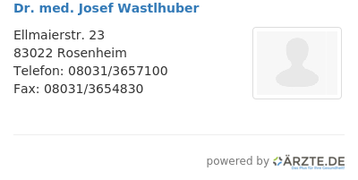 Dr med josef wastlhuber