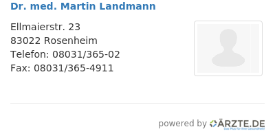 Dr med martin landmann