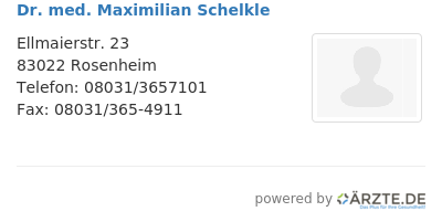Dr med maximilian schelkle