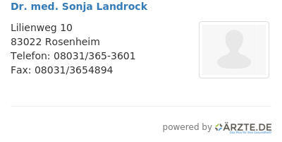 Dr med sonja landrock