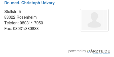 Dr med christoph udvary 476410