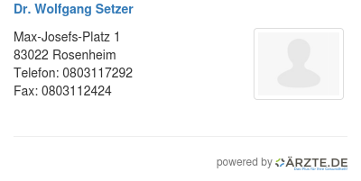 Dr wolfgang setzer