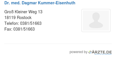 Dr med dagmar kummer eisenhuth