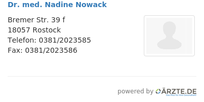 Dr med nadine nowack