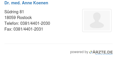 Dr med anne koenen