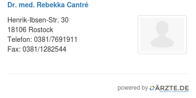 Dr med rebekka cantre