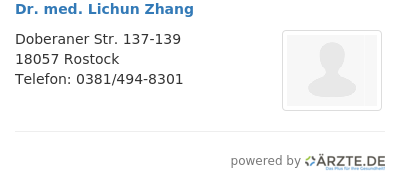 Dr med lichun zhang