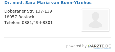 Dr med sara maria van bonn ytrehus