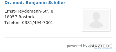 Dr med benjamin schiller