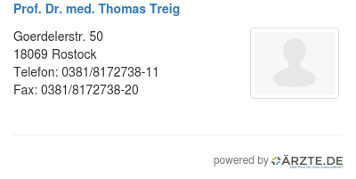 Prof dr med thomas treig
