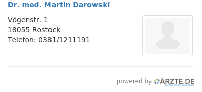 Dr med martin darowski