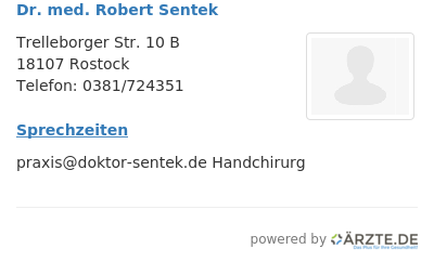 Dr med robert sentek