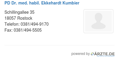 Pd dr med habil ekkehardt kumbier