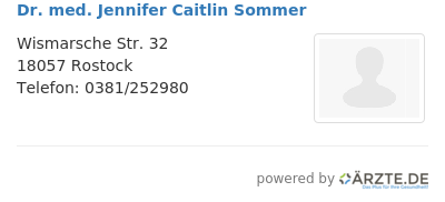 Dr med jennifer caitlin sommer