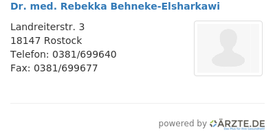 Dr med rebekka behneke elsharkawi