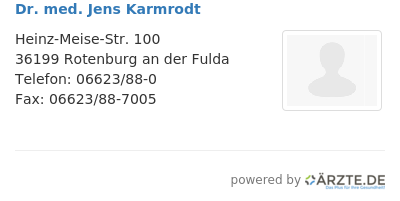 Dr med jens karmrodt