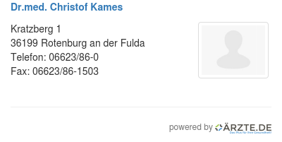 Dr med christof kames