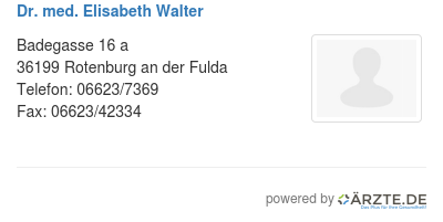 Dr med elisabeth walter