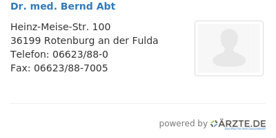 Dr med bernd abt