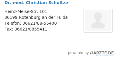 Dr med christian schultze 554532