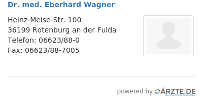 Dr med eberhard wagner