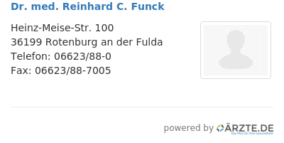 Dr med reinhard c funck 522464