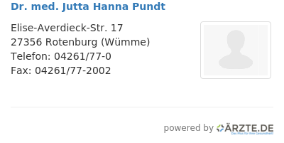 Dr med jutta hanna pundt