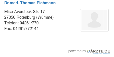 Dr med thomas eichmann