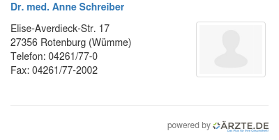 Dr med anne schreiber 329989