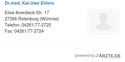 Dr med kai uwe ehlers