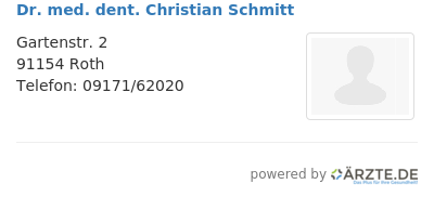 Dr med dent christian schmitt